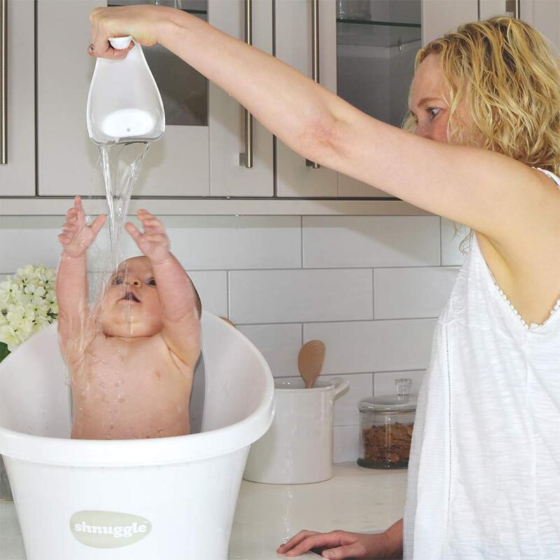 Shnuggle Washy Bath Jug for Kids, White