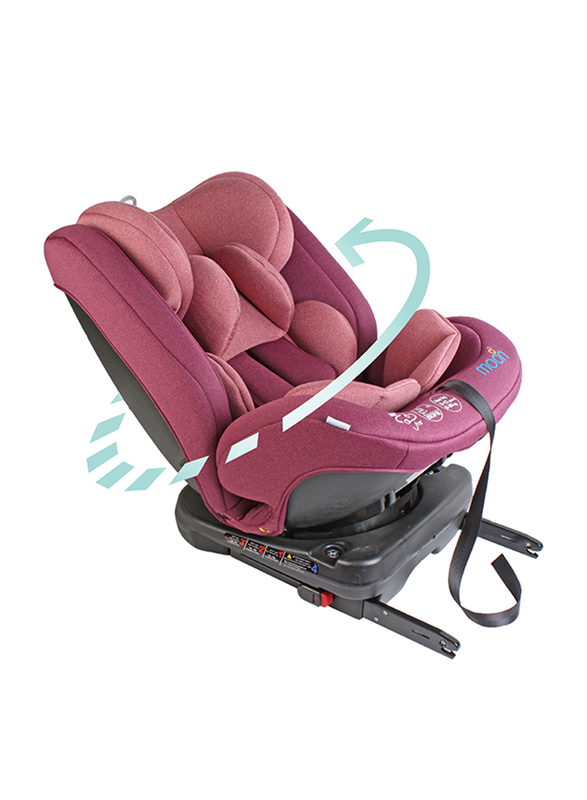 Moon Rover Baby/Infant 360° Rotate Convertible Car Seat, Group:0+/I/II/III, Pink