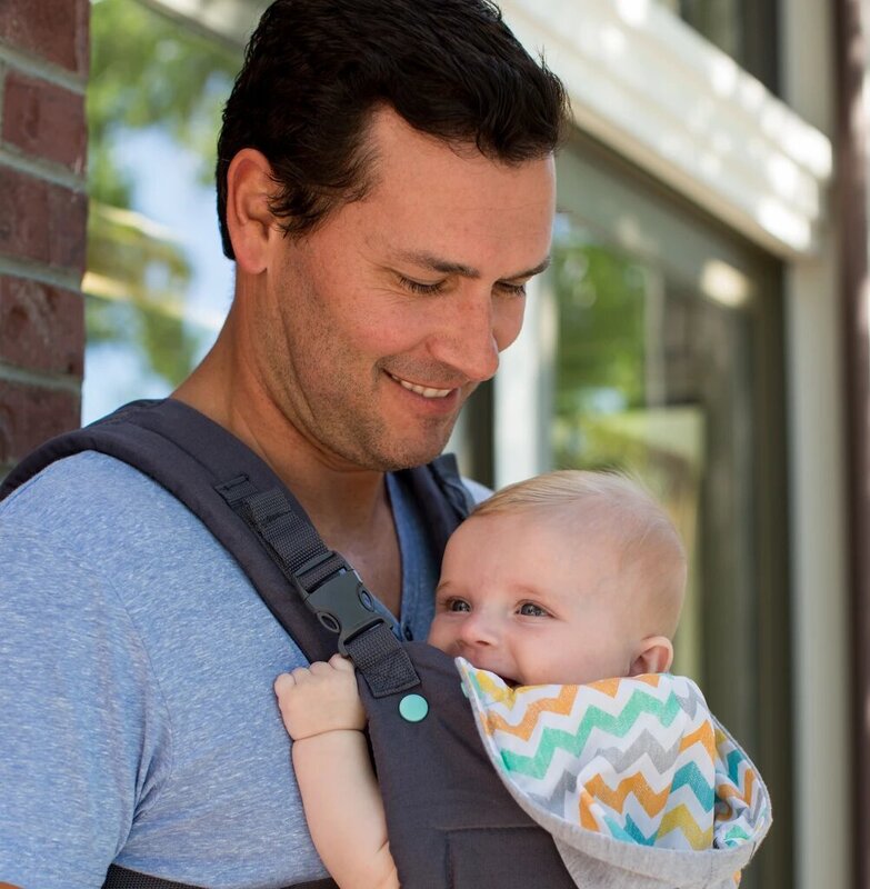 Infantino Cuddle Up Ergonomic Hoodie Baby Carrier, Grey