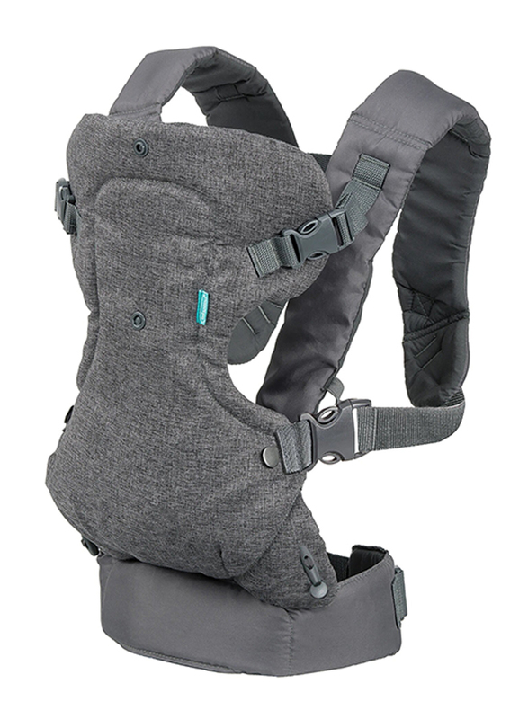 Infantino Flip Advanced 4-in-1 Convertible Baby Carrier, Grey