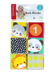 Infantino Colors & Numbers Bath Blocks, Multicolor