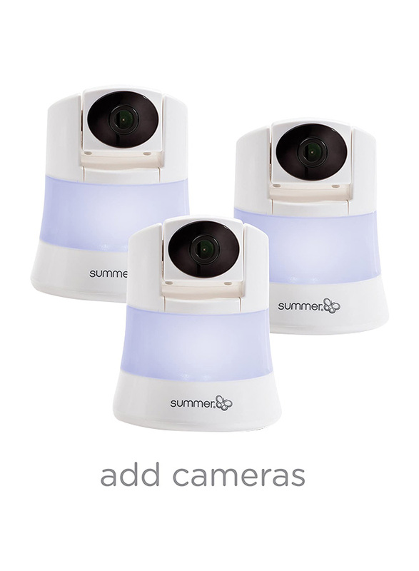 Summer Infant Baby Color Video Monitor In View 2.0 with Night Vision, White/Purple