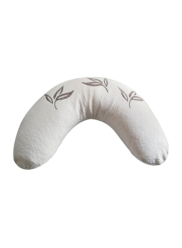 Moon Bamboo Rayon Heat Regulating Support Pillow, White