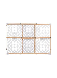 Summer Infant Pressure Mount Wood & Plastic Gate, Grey/ Beige