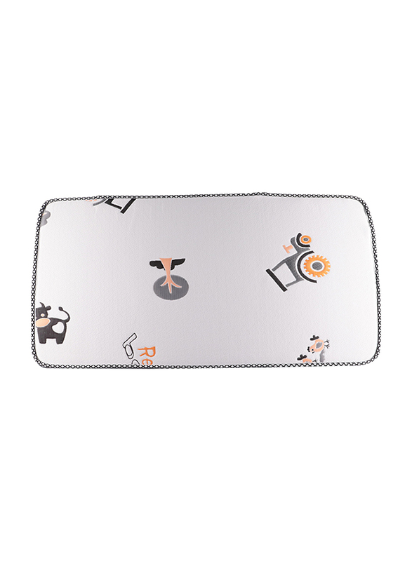 Moon Cozy Kids Mattress, 60 x 120 x 10cm, Grey/Black