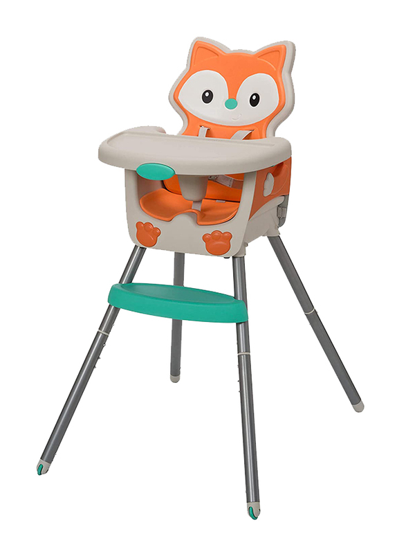 Infantino Grow with Me 4-In-1 Convertible High Chair, Orange