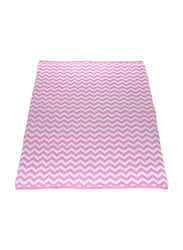 Moon Cotton Baby Blanket, Large, 70 x 102cm, Pink