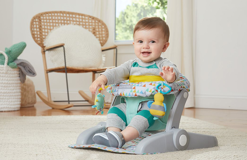 Summer Infant Learn-to-Sit Positioner Floor Seat, Green