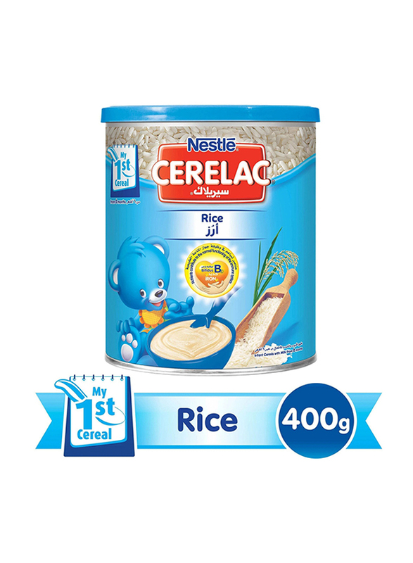 Nestle Cerelac Rice with Milk Infant Cereal, from 6 months, 400g