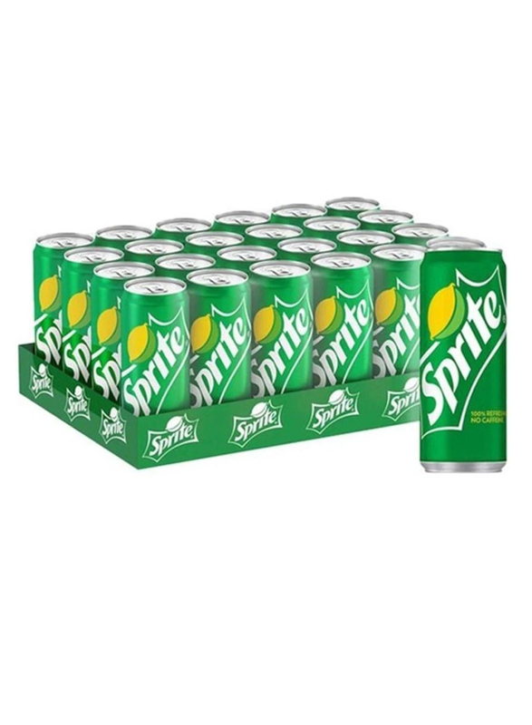 Sprite Regular Soft Drink, 24 Cans x 330ml