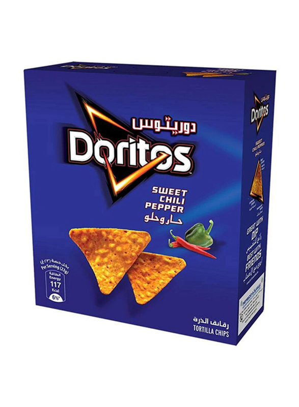 Doritos Sweet Chili Pepper Tortilla Chips, 12 Pack x 23g