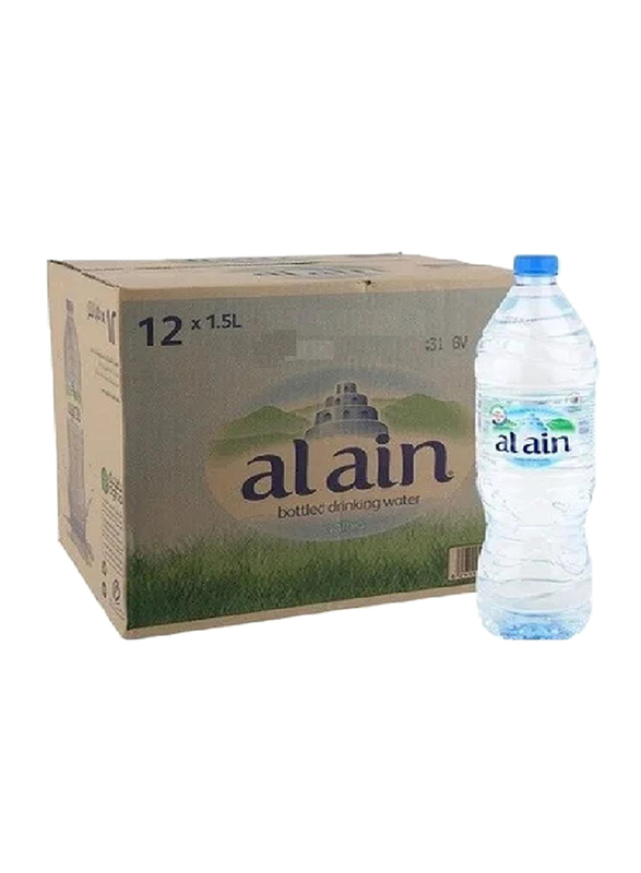 Al Ain Bottled Drinking Water, 12 Bottles x 1.5 Liter