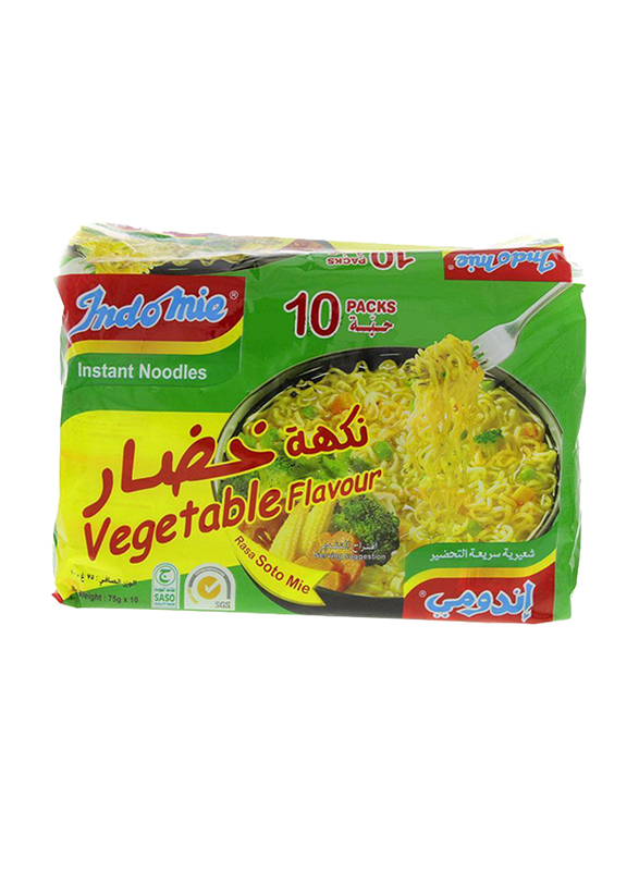 

Indomie Vegetable Flavor Instant Noodles, 10 Packs x 75g