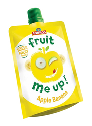 Andros Fruit Me Up Apple Banana Fruit Juice, 4 Pouches x 90g