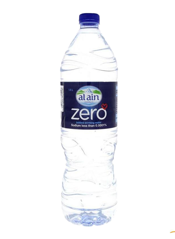 Al Ain Zero Sodium Free Bottled Drinking Water, 48 Bottles x 1.5 Liter