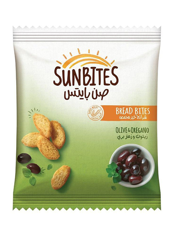 Sunbites Olive & Oregano Bread Bites, 12 Bags x 23g