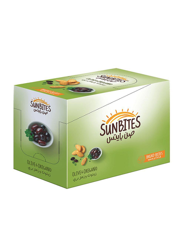 Sunbites Olive & Oregano Bread Bites, 12 Bags x 23g