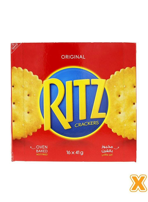 Ritz Original Crackers Biscuits, 2 Boxes x 16 Packs x 41g