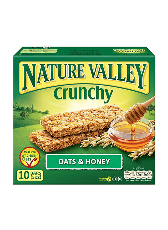 Nature Valley Crunchy Oats & Honey Bars, 10 Bars x 21g
