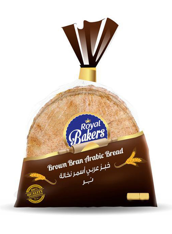 Royal Bakers Brown Arabic Bread, Small, 4 Packs x 175g