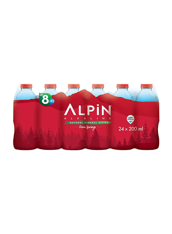 

Alpin Natural Mineral Spring Water, 24 Bottles x 200ml