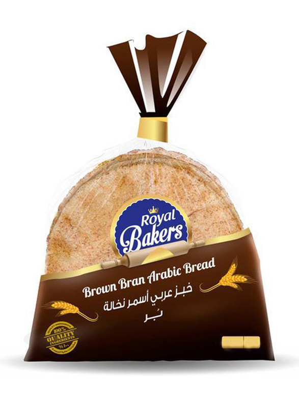 Royal Bakers Brown Arabic Bread, 2 Packs x 550g