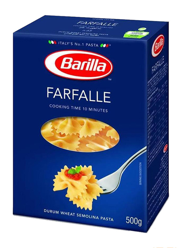 Barilla Farfalle Semolina Pasta, 3 Boxes x 500g