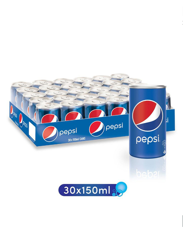 Pepsi Soft Drink, 30 Cans x 150ml