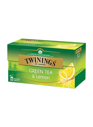 Twinings Lemon Green Tea, 2 Boxes x 25 Tea Bags x 2g