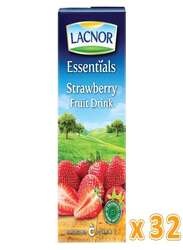 Lacnor Essentials Strawberry Juice, 32 x 180ml