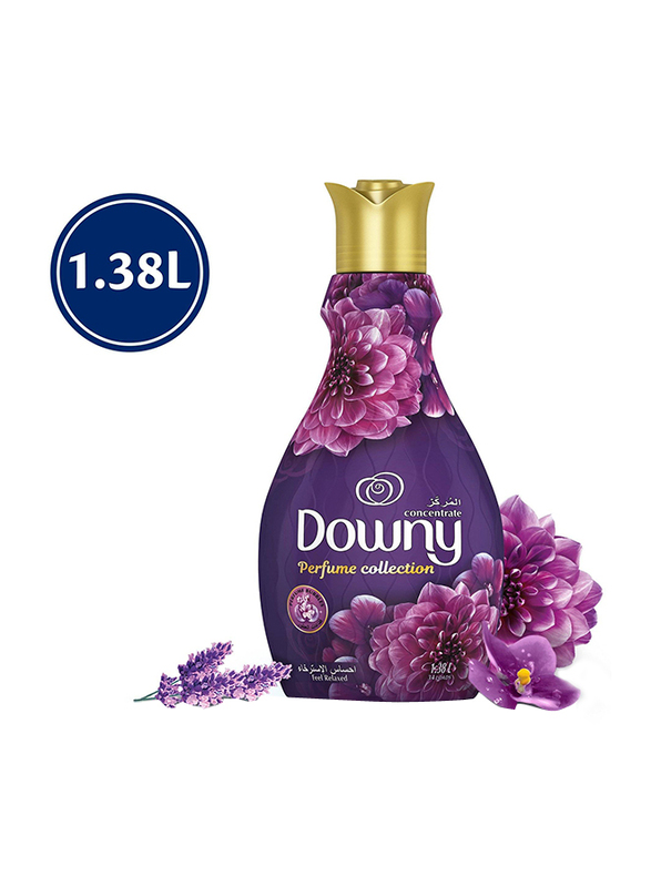 Downy Perfume Collection Concentrate Feel Relaxed Fabric Softener, 4 Bottles x 1.38 Liter
