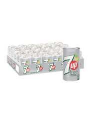 7 Up Free Soft Drink, 30 Cans x 155ml