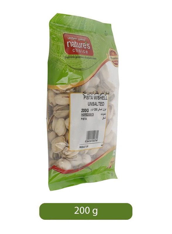 Nature's Choice Unsalted Pistachios with Shell, 1 Piece x 200g