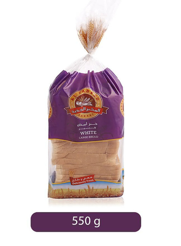 

Al Jadeed White Large Sliced Bread, 500g