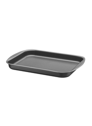 Tramontina 28cm Flat Rectangle Roasting Pan, 33.3x23.9x3.5 cm, Black