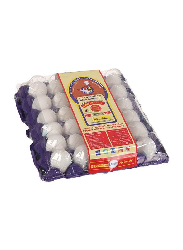 

Al Jazira Large Tray White Eggs, 30 Pieces