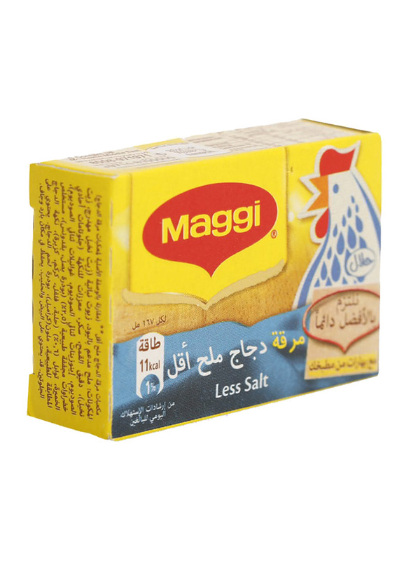 

Maggi Chicken Stock Less Salt Bouillon, 1 Piece x 1 Cube x 20g