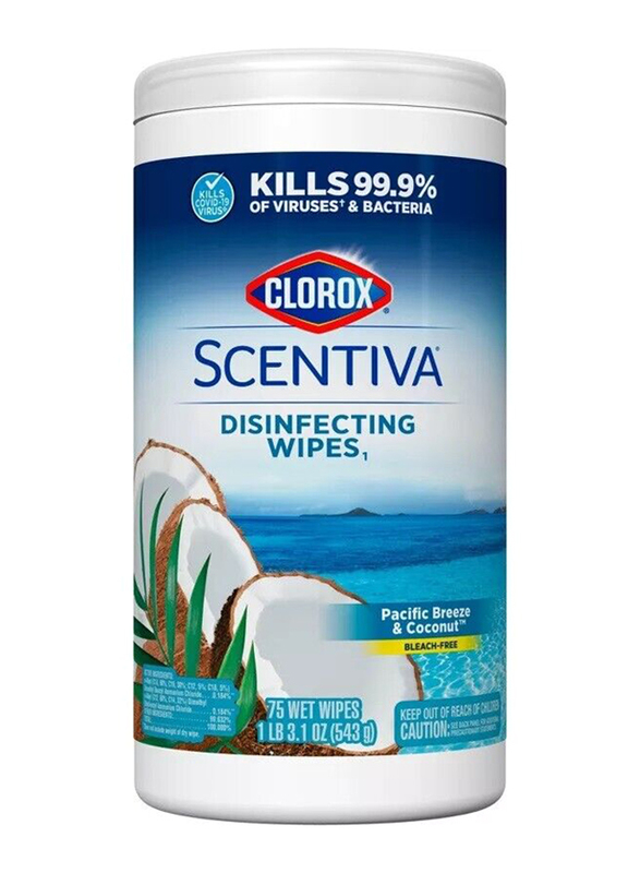 

Clorox Scentiva Disinfecting Wipes, 75 Wipes