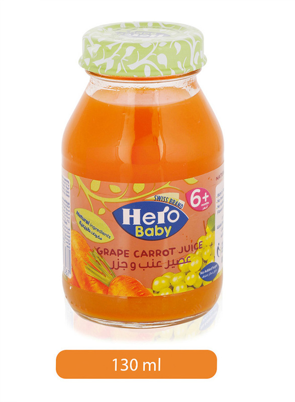 

Hero Baby Grape & Carrots Juice, 130ml