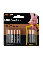 Duracell AAA Alkaline Batteries, 12 Pieces, Multicolour