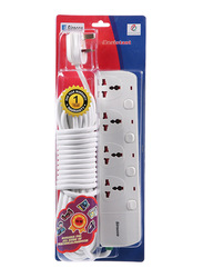 Sirocco 4-Way Extension with 10 Meter Cord, White