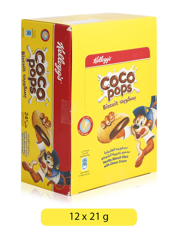

Kellogg's Coco Pops Biscuit, 12 x 21g