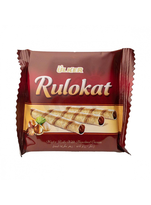 

Ulker Rulokat Hazelnut Cream Rolls Wafer, 24g