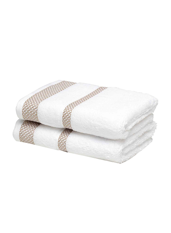 

Sasan Hygro 100% Cotton Hand Towel, 2 Piece, White