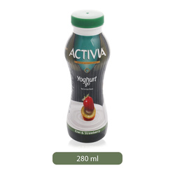 Activia Kiwi & Strawberry Yogurt, 280 ml