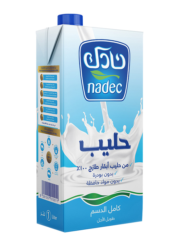 

Nadec Long Life Full Fat Milk, 1Ltr