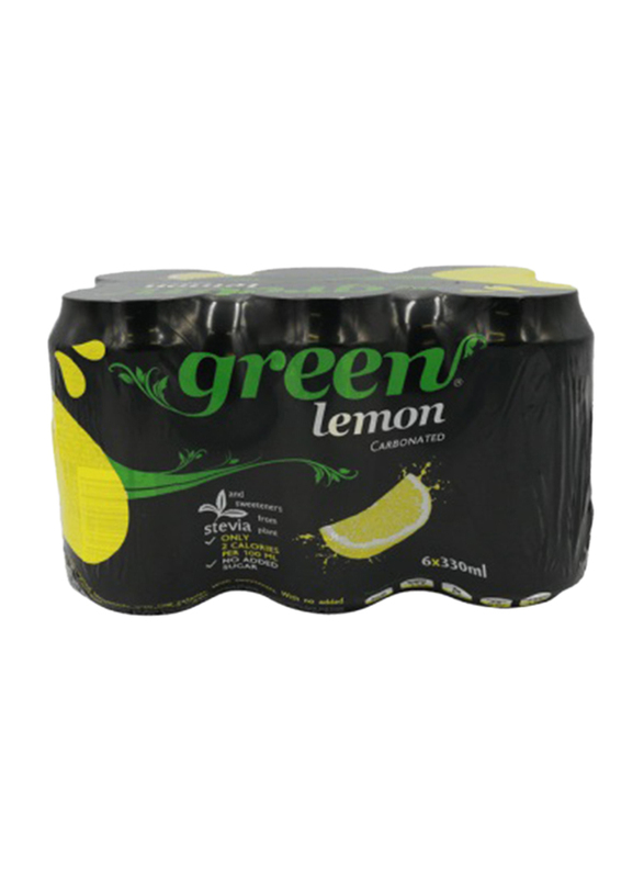 

Green Cola Lemon Carbonated Soft Drink, 6 Cans x 330ml