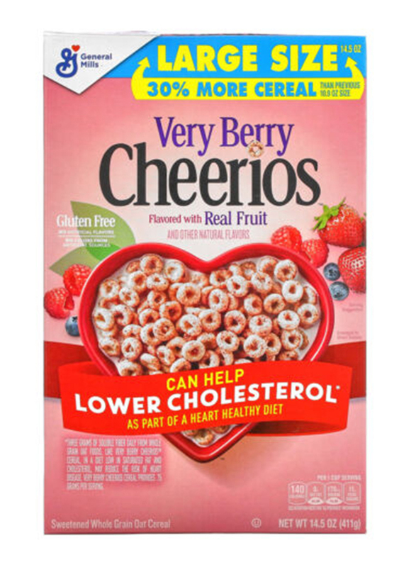 

General Mills Very Berry Cheerios Flavoured with Real Fruit, 411g