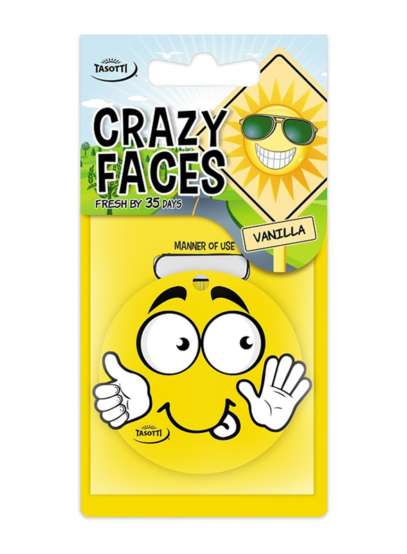 

Tassoti Crazy Face Air Freshener, Yellow