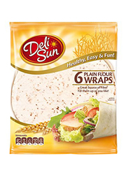 Deli Sun Plain Flour Wrap Tortilla, 6-Pieces, 360g